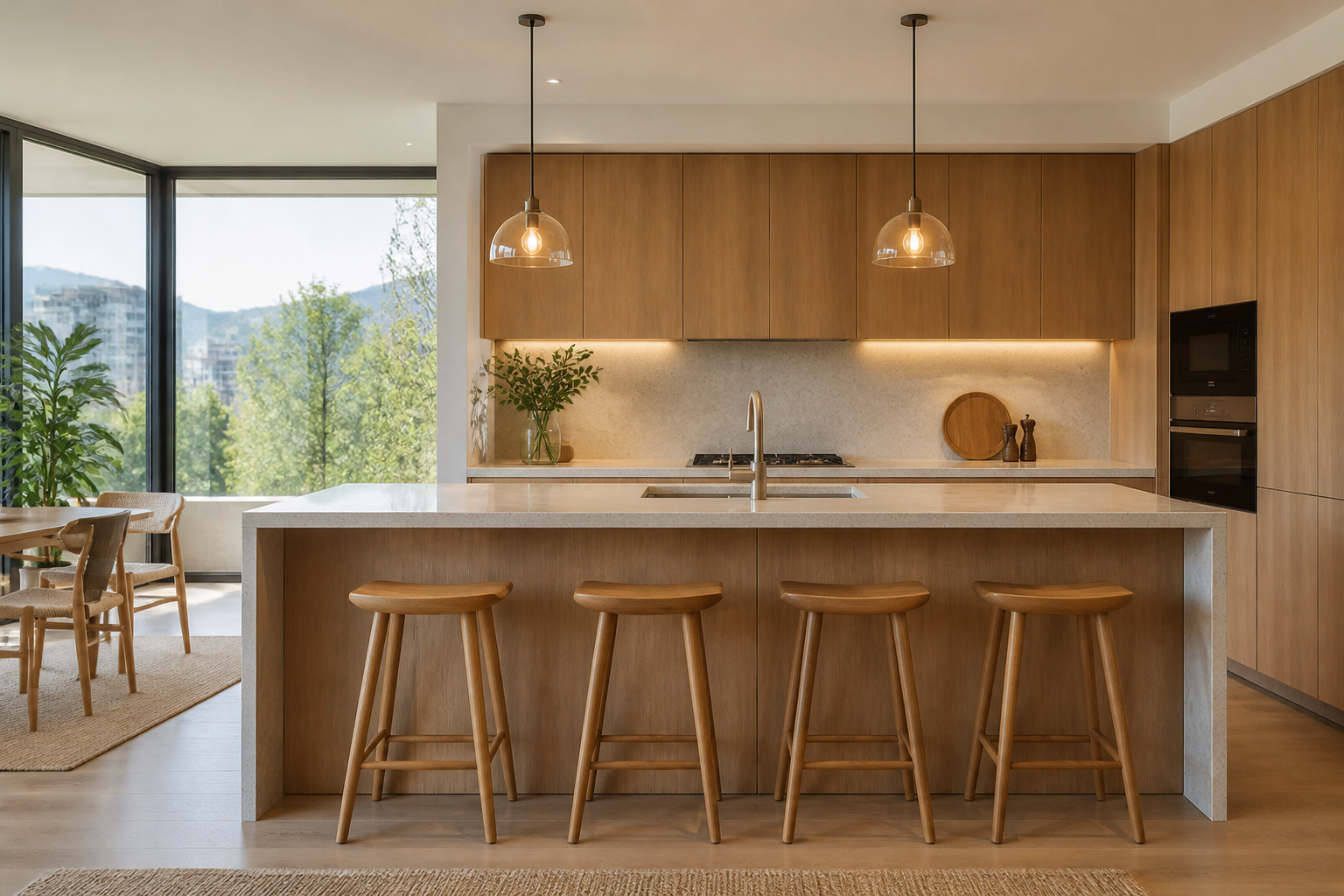 Cocina residencial diseñada por Daniela Fuentes